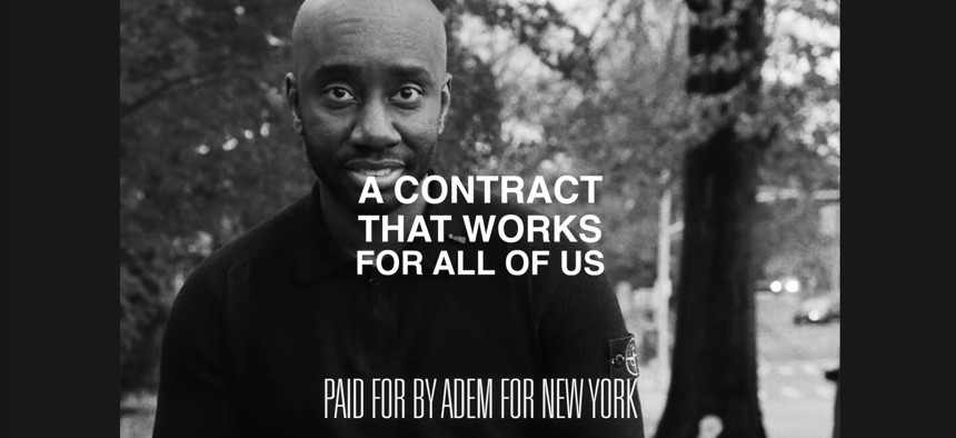 Adem Bunkeddeko launched his campaign with a video released in December.