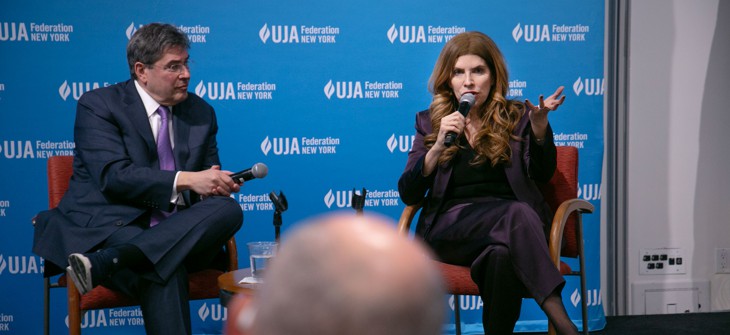 New York City Council Speaker Julie Menin speaks at a UJA-Federation of New York board meeting on Jan. 28, 2026