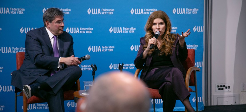 New York City Council Speaker Julie Menin speaks at a UJA-Federation of New York board meeting on Jan. 28, 2026