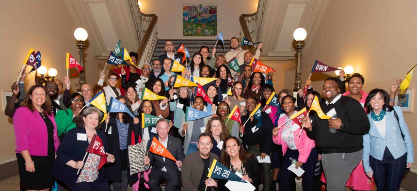 NYC public school grads love to rep their school – and donate to current students.