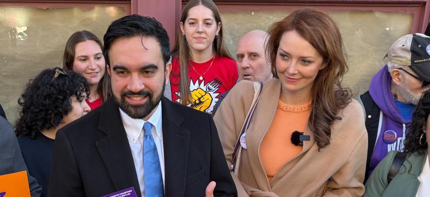 Mayor Zohran Mamdani campaigned with Lindsay Boylan on Tuesday.