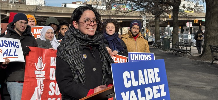 Congressional candidate Claire Valdez  announced the endorsement of NYC-DSA soon after launching her campaign.