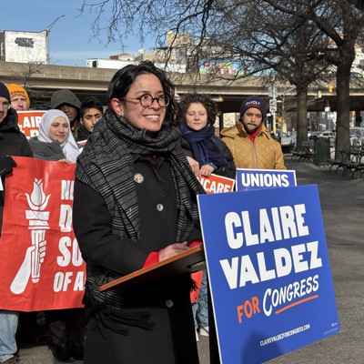 Claire Valdez calls for a rent freeze – and universal rent control