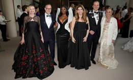 From left: Council Member Virginia Maloney, Comptroller Mark Levine, Council Member Nantasha Williams, Council Speaker Julie Menin, Met CEO Max Hollein and Council Member Gale Brewer.