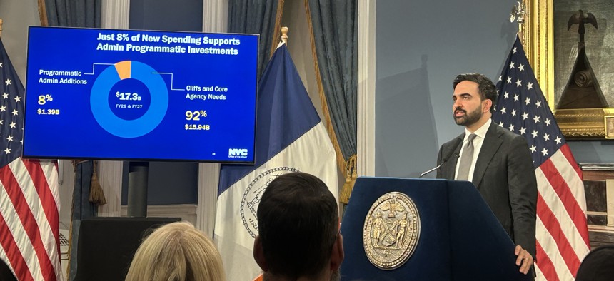 Mayor Zohran Mamdani presented a balanced executive budget on Tuesday.