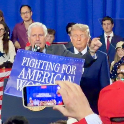 Trump takes aim at Hochul and Jeffries  at Lawler campaign event