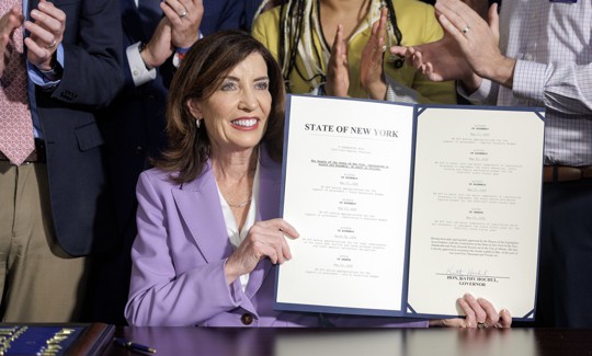 Gov. Kathy Hochul signed the remaining two budget bills on Thursday.