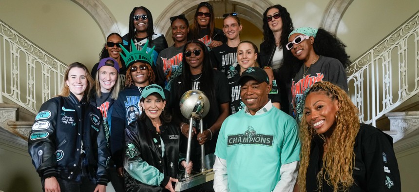 Even then-New York City Mayor Eric Adams’ indictment couldn’t dampen the excitement for the Liberty’s 2024 WNBA championship.