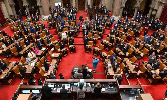 The Assembly gets sworn into the 2024 legislative session, one of Democrats’ less productive years with a more timely budget.