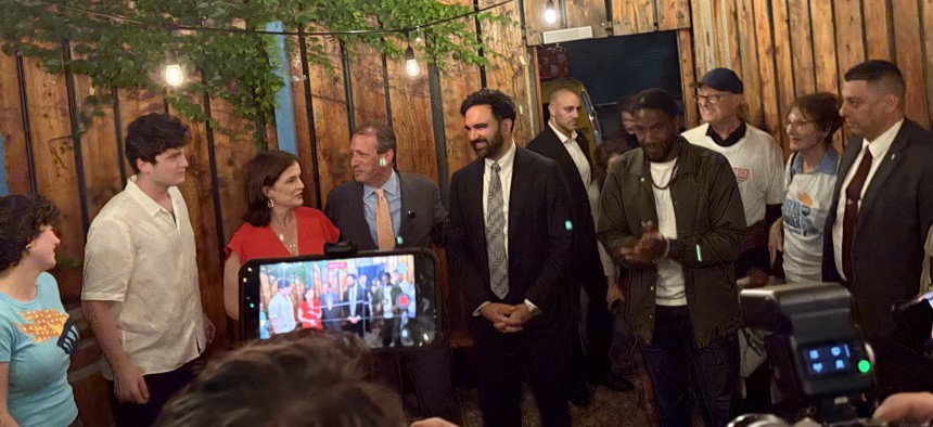 Brad Lander, Zohran Mamdani and Jumaane Williams