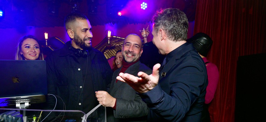 Carone, in his happy place, an exclusive nightclub