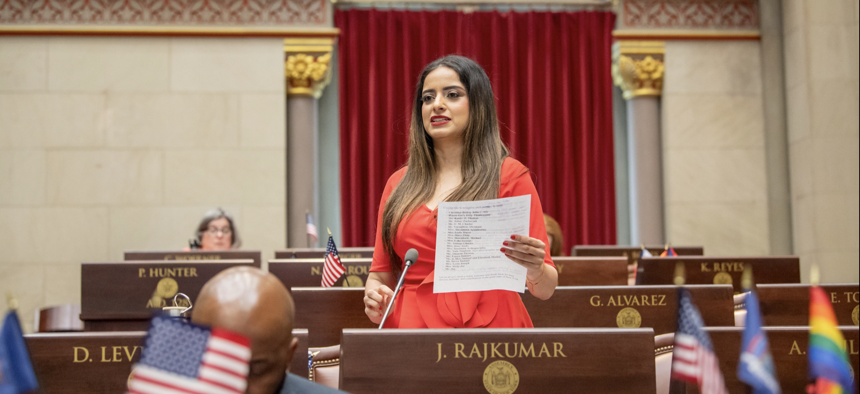 Assembly Member Jenifer Rajkumar was among those incumbent state lawmakers who failed to overcome a challenge from the left. 