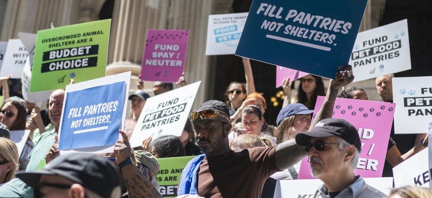 The New York City Animal Welfare Caucus hosted a rally to fund shelters on June 16, 2026.