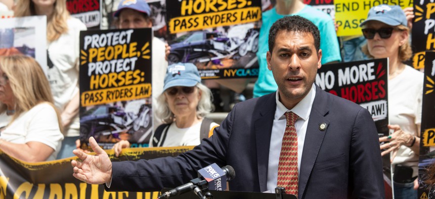 New York City Council Member Chris Marte, who sponsors the bill to ban horse carriages, is getting close to the 26 votes needed to pass the legislation.