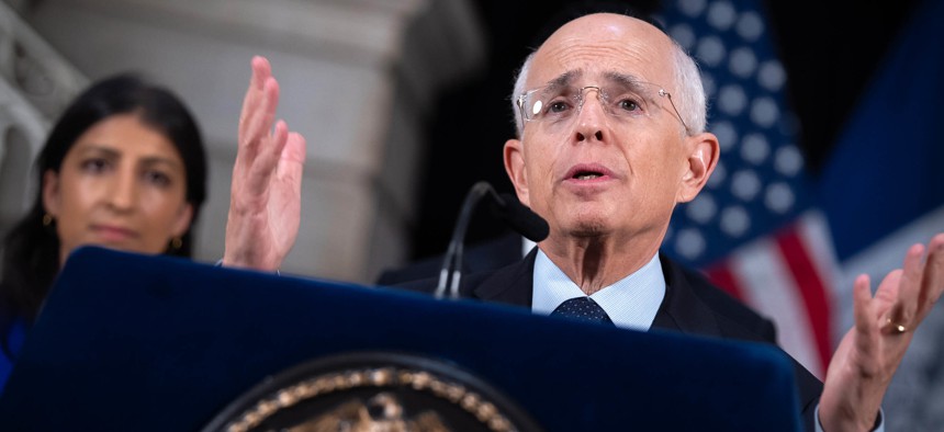 Anthony Shorris returned to New York City Hall on Wednesday, as Mayor Zohran Mamdani announced his appointment as president of the Economic Development Corporation.