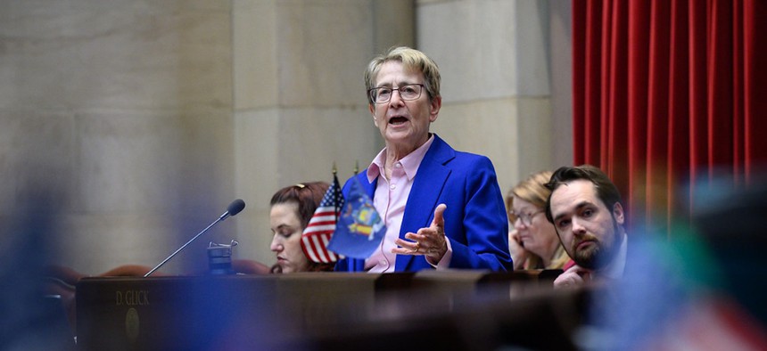 Assembly Member Deborah Glick, the longtime sponsor of the Packaging Reduction and Recycling Infrastructure Act, is retiring at the end of the year.