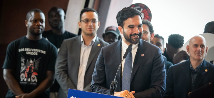 New York City Mayor Zohran Mamdani fielded questions about how the city is rolling out the new tax at a press conference on Wednesday.