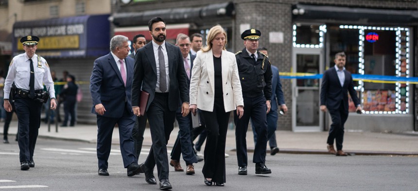 New York City Mayor Zohran Mamdani and Police Commissioner Jessica Tisch held a press conference after a 7-month-old baby was killed in a shooting in Brooklyn in April.