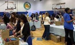 Look what she made them do: Swifties packed backpacks with New York Cares on July 30, 2026.