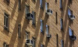 Apartment air conditioners in Manhattan are getting good use this summer.