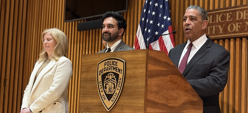 New York City Police Commissioner Jessica Tisch, Mayor Zohran Mamdani and Rep. Adriano Espaillat briefed New Yorkers on security ahead of the National Dominican Day Parade.