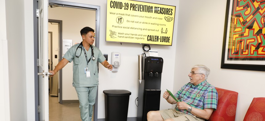 A community member receives care at Callen-Lorde.