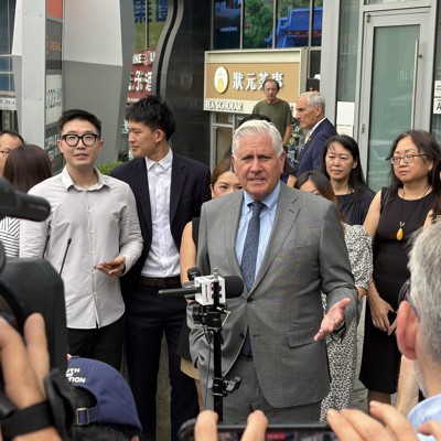 Taking a page from Zeldin, Blakeman makes his pitch to East Asian voters