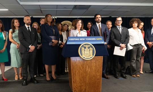 Gov. Kathy Hochul announced $7.25 million to backfill a lapse in federal funding for legal assistance for immigrant children. 