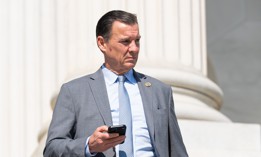 Rep. Tom Suozzi walks down the House steps after a vote in the U.S. Capitol on April 23, 2026.