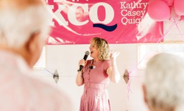 Kathryn Casey Quigley has her sights set on ousting Rich Schaffer as chair of the Suffolk County Democratic Party. 