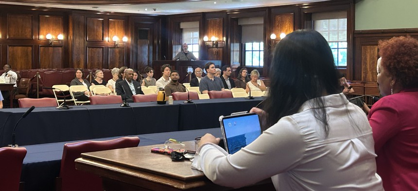 New York City Council members faced an empty table Tuesday, as the Mamdani administration declined to appear at an oversight hearing on the rollout of the pied-à-terre tax.