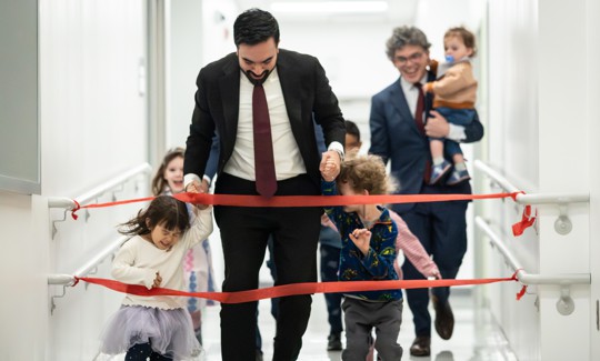 New York City Mayor Zohran Mamdani at a press conference on “cutting red tape” for early childhood education centers in April 2026.