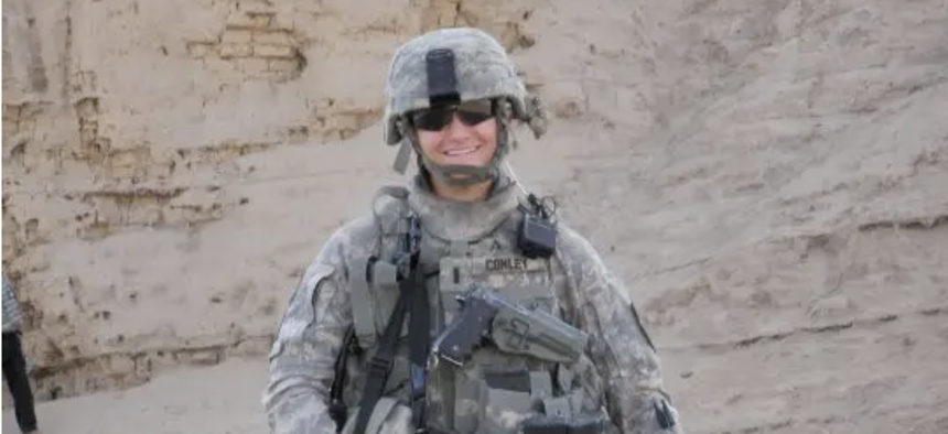 Conley, while deployed in the Army.