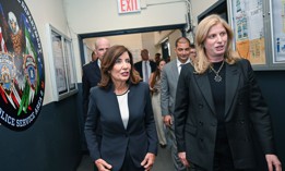 Gov. Kathy Hochul met with New York City Police Department Commissioner Jessica Tisch on Aug. 18. It wasn’t on the governor’s public schedule.