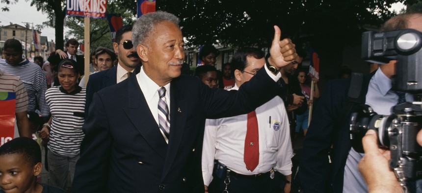 David Dinkins narrowly defeated Rudy Giuliani in 1989.
