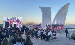 The ceremony at the Postcards memorial on Staten Island is the only major 9/11 event in New York City hosted by a Republican elected official.
