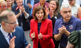 Gov. Kathy Hochul said the state will start mailing out utility rebate checks next week.