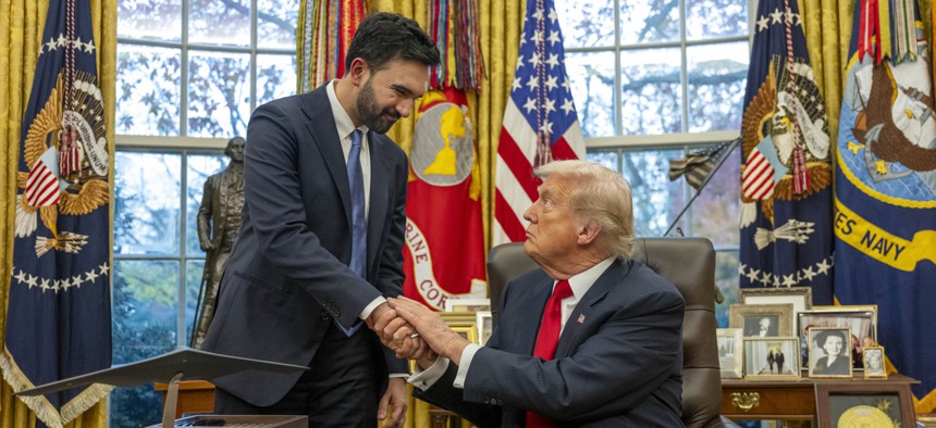 President Donald Trump and New York City Mayor-elect Zohran Mamdani met in the Oval Office on November 21, 2025.