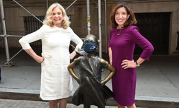 Then-Rep. Carolyn Maloney with Gov. Kathy Hochul in August 2021.