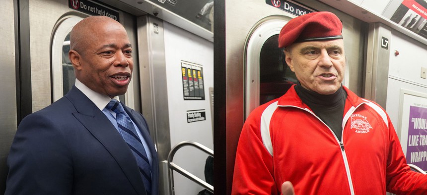 Former New York City Mayor Eric Adams and Guardian Angels founder Curtis Sliwa both came up riding the trains. They eventually took different tracks.