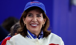 $33 million in the bank heading into the last full month of the election cycle? All smiles for Gov. Kathy Hochul.