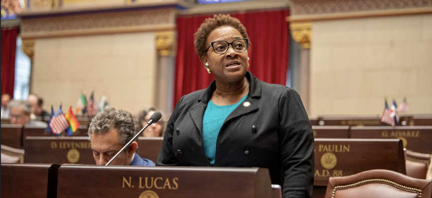 Assembly Member Nikki Lucas could be the next leader of the Brooklyn Dems - if the court doesn't intervene.