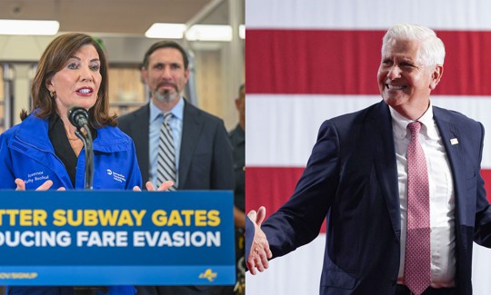 Gov. Kathy Hochul and Nassau County Executive Bruce Blakeman will hit the debate stage on Tuesday night. 