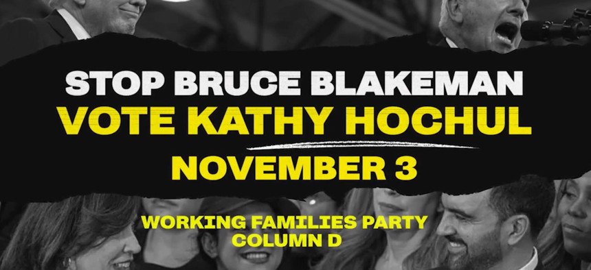 In its new ads, Left Hook is looking to turn out voters for Gov. Kathy Hochul by tapping into the popularity of New York City Mayor Zohran Mamdani.