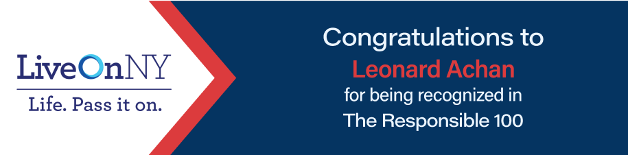 LiveOnNY: Life. Pass it on. - Congratulations to Leonard Achan for being recognized in the Responsible 100